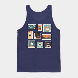 Coffee Stamp Collection Tank Top